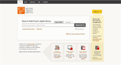 Desktop Screenshot of hathitrust.org